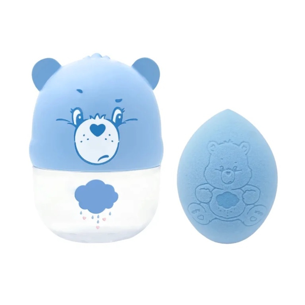 Care Bears nwt Makeup Sponge Case and Blending Sponge Trio Set Beauty Blender - Picture 2 of 4